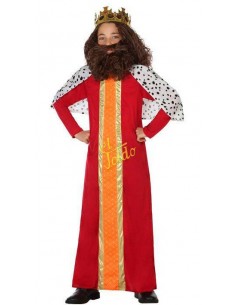 DISFRAZ REY MAGO ROJO INF Disfraces de Reyes Magos