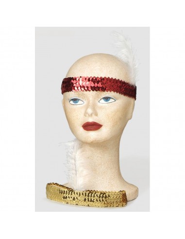 Tocado Charleston Plata Accesorios Cabeza