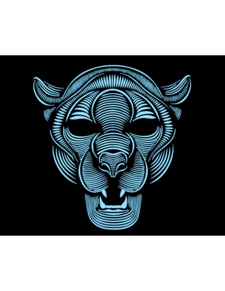 MASCARA LED PANTERA Máscaras y Antifaces