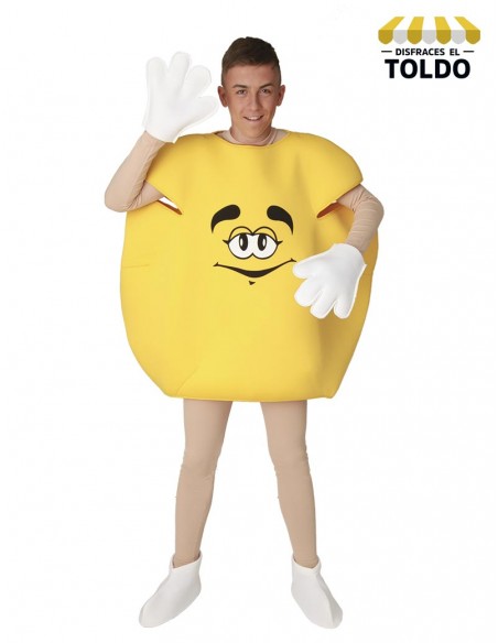 DISFRAZ CARAMELO AMARILLO ADULTO Disfraces de Comidas y Bebidas