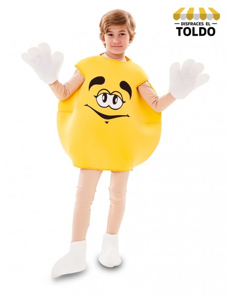 DISFRAZ CARAMELO AMARILLO INFANTIL T-2 Disfraces de Comidas y Bebidas