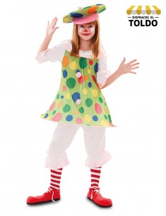 DISFRAZ PAYASITA TOPOS 7-9 AÑOS Disfraces de Payasos