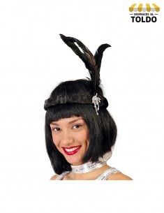 TOCADO CHARLESTON NEGRO Accesorios Cabeza