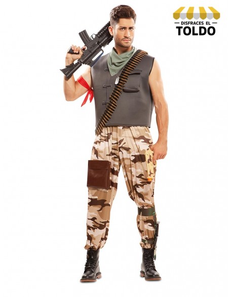 DISFRAZ SOLDADO DE COMBATE AD Disfraces de Militar