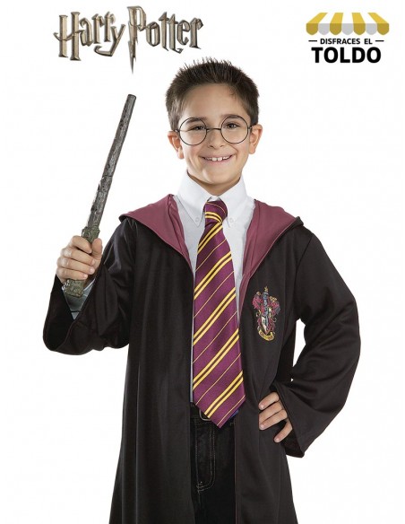 Corbata Harry Potter Deluxe. Casa Gryffindor. Disfraces de Harry Potter