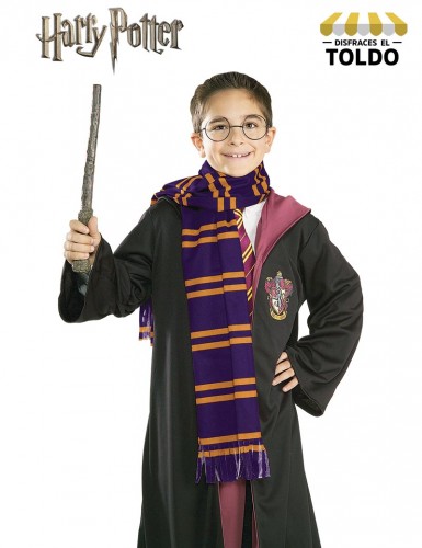 Bufanda Harry Potter. Casa Gryffindor. Disfraces de Harry Potter
