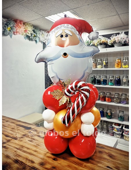 Bouquet Papá Noel P Globos de Navidad