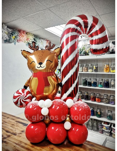 Bouquet Reno Grande Globos de Navidad
