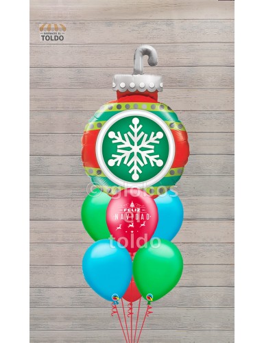 Ramo Bola de Navidad Globos de Navidad