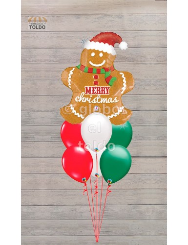 Ramo Galleta Genjibre Globos de Navidad