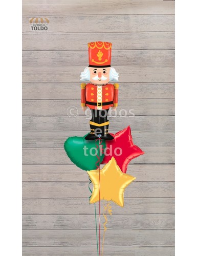 Ramo Helio Cascanueces Globos de Navidad