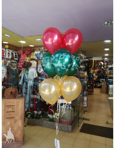Ramo Mixto Reyes 9 globos con Helio Globos de Navidad