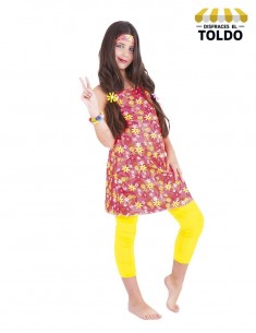 Disfraz hippie infantil Disfraces de Decadas