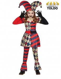 Disfraz arlequin niña harley infantil Disfraces de Payasos