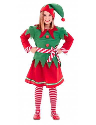 Disfraz elfa niña infantil Disfraces de Navidad