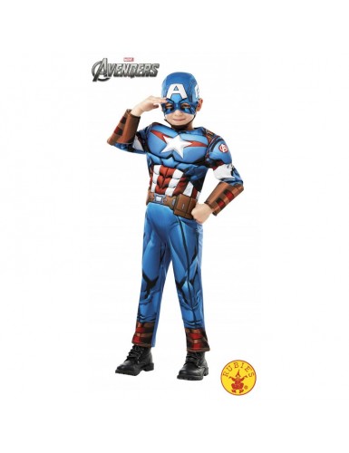 Disfraz capitan america deluxe infantil Disfraces de Capitán América