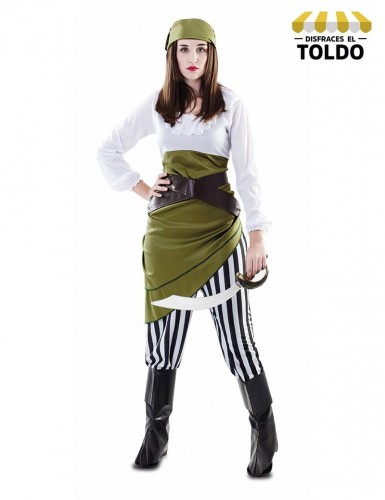 Disfraz pirata chica verde Disfraces de Piratas
