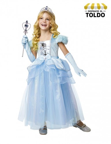 Disfraz princesa azul cenicienta infantil Disfraces de Cuentos infantiles