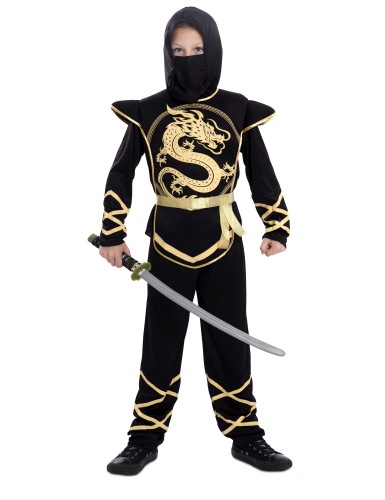 Disfraz ninja dorado infantil Disfraces de Epoca e historicos