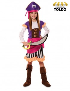 Disfraz pirata aventurera infantil Disfraces de Piratas