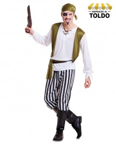 Disfraz pirata verde hombre Disfraces de Piratas