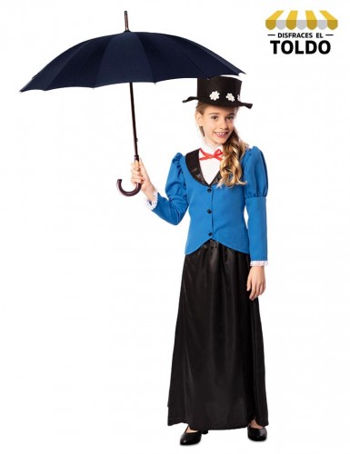 Disfraz mery poppins azul infantil Disfraces de Mary Poppins