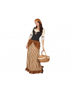 Disfraz mesonera medieval rayas adulto Disfraces de Epoca e historicos