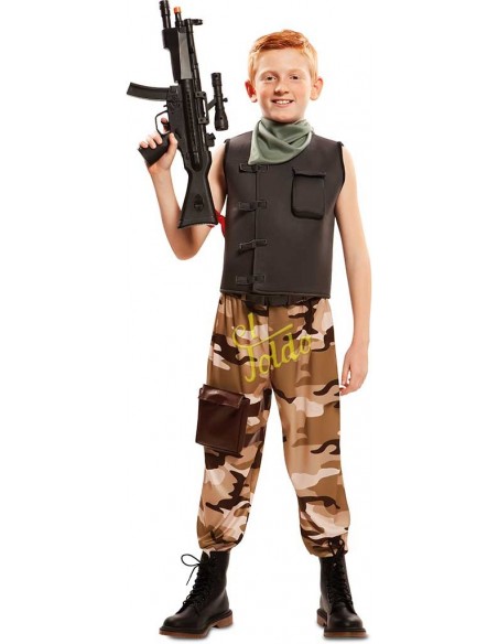 Disfraz soldado de combate infantil Disfraces de Profesiones