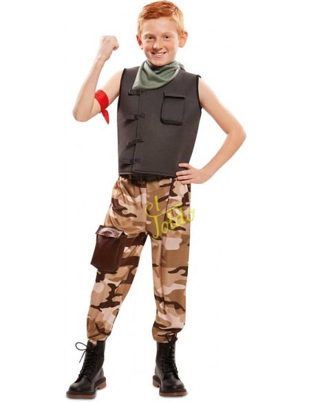 Disfraz soldado de combate infantil Disfraces de Profesiones