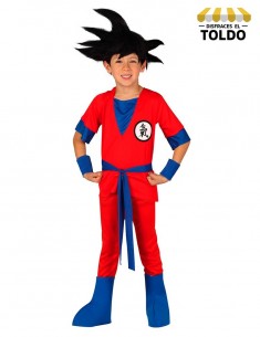 Disfraz ninja rojo (goku) infantil Disfraces de Dibujos Animados