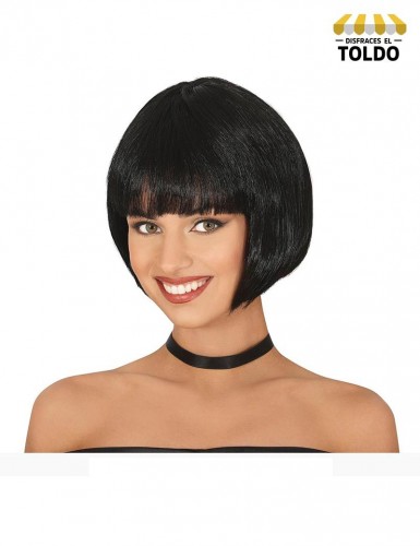 Peluca charleston eco. negra Pelucas Mujer y Niñas