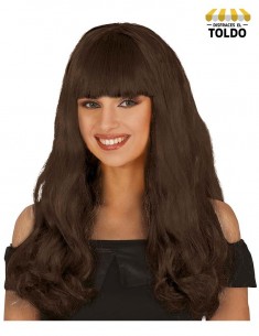 Peluca eco ondas con f castaña Pelucas Mujer y Niñas