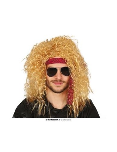 Peluca rockero rubio Pelucas Hombre