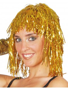 Peluca p.v.c. oro Pelucas Unisex
