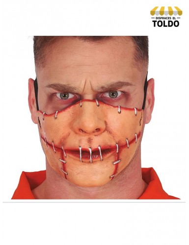 Máscara boca cosida latex Máscaras