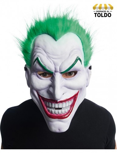 Máscara joker PVC con pelo Máscaras