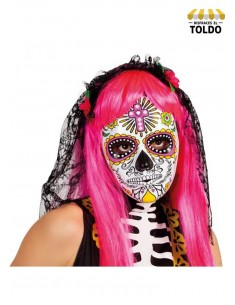 Máscara katrina rosa Máscaras