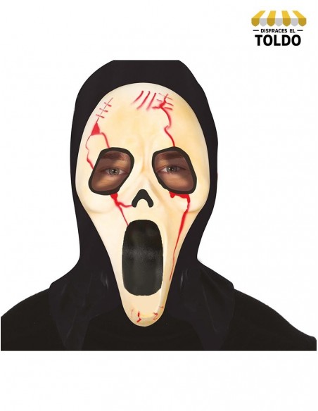 Máscara screamy plastico sangre Máscaras