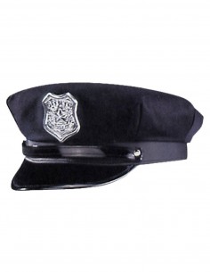 GORRO POLICIA AZUL CHAPA TELA Complementos